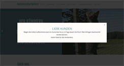 Desktop Screenshot of katzensicherheiten.de